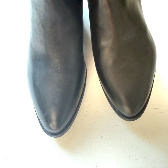 AEROSOLES Memphis Wedge Knee High Boot BLACK 8.5 Comfort Elastic Genuine Leather - Picture 8 of 15